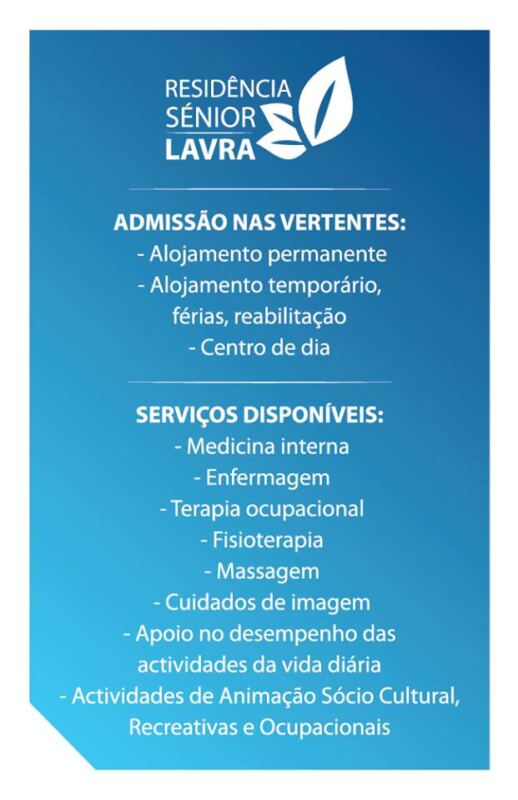 Residência Sénior Lavra Matosinhos Serviços