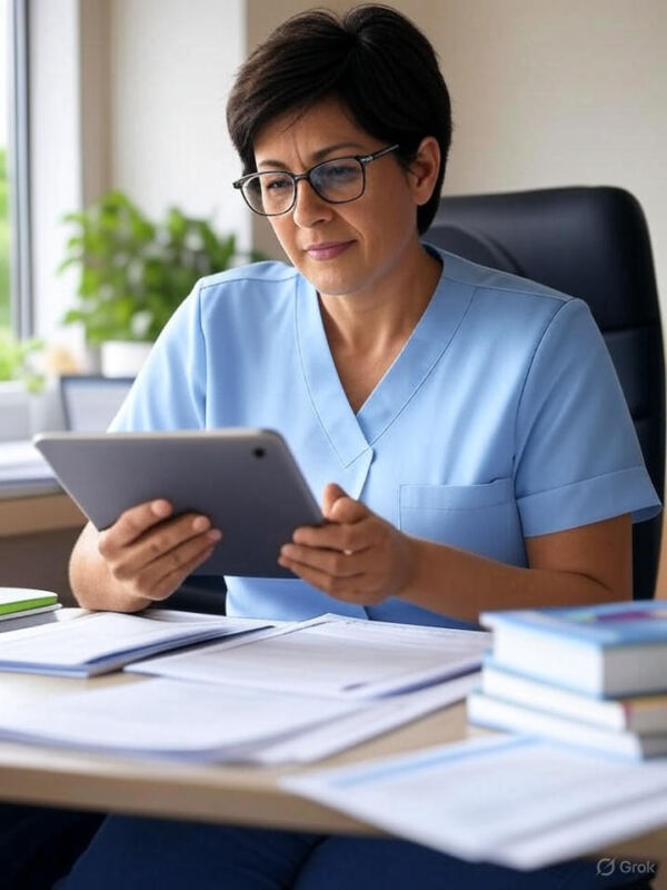 Registo de vagas num tablet - Booking-Senior.com